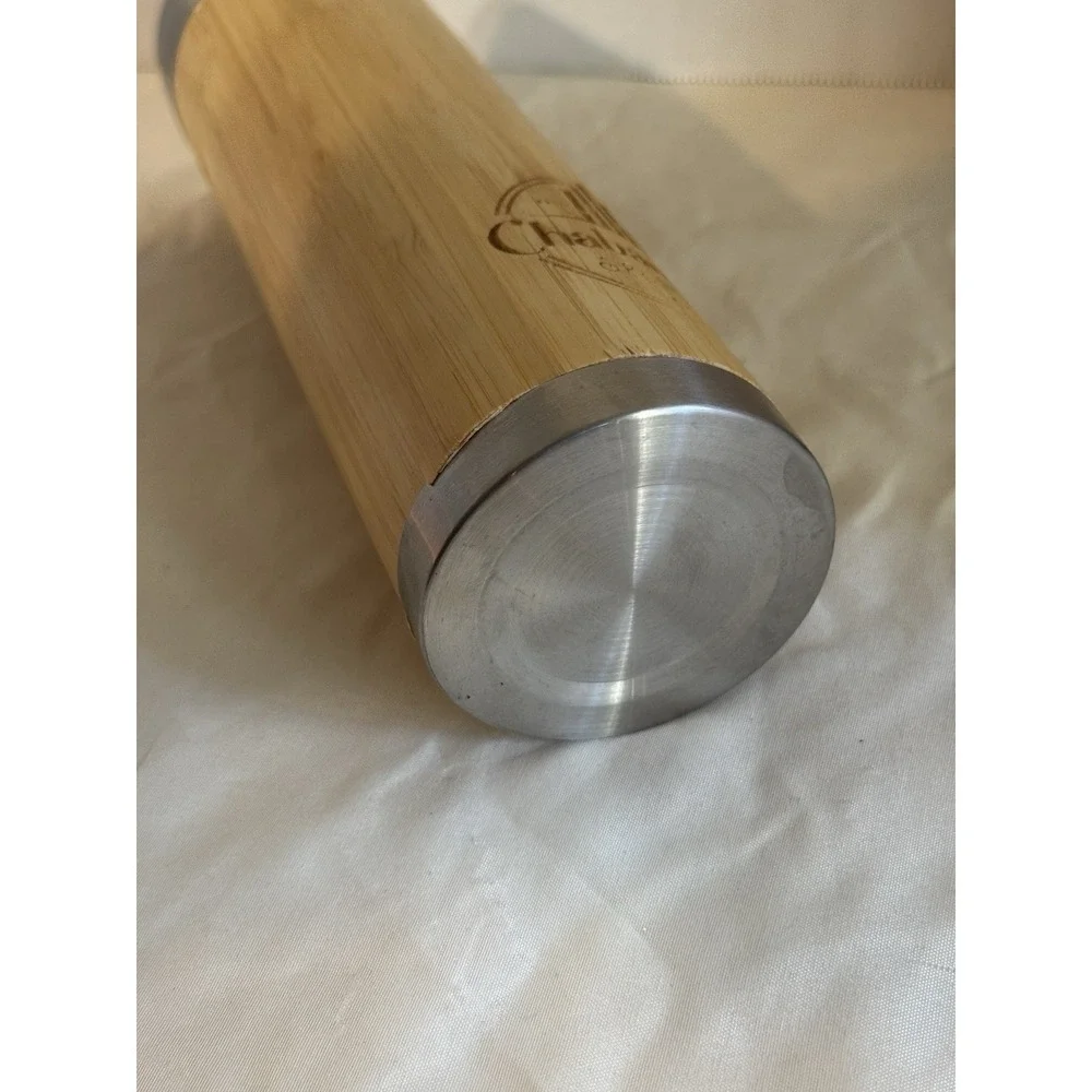 Chabamboo Bamboo Tea Tumbler 18oz Stainless Steel Infuser Flask‎ Mug Eco